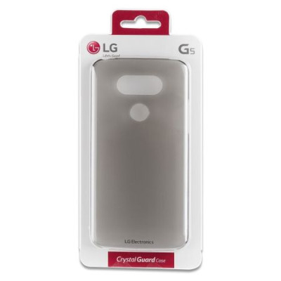 Твърди гърбове Твърди гърбове за LG Луксозен твърд гръб оригинален LG CSV-180 Crystal Guard за LG G5 сив прозрачен
